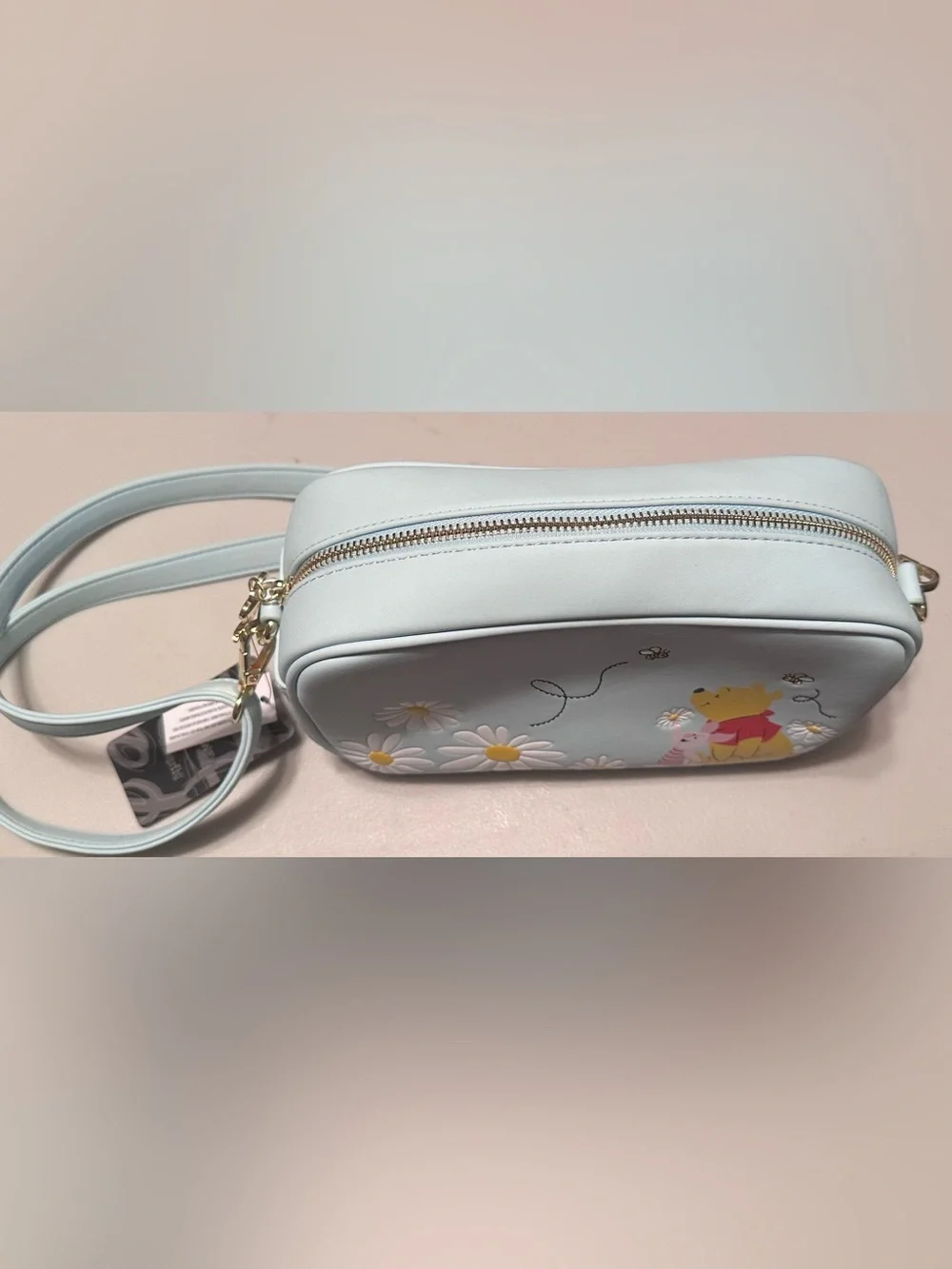 Adorable Disney Loungefly Eeyore, Piglet and Pooh Floral Crossbody Bag. New!